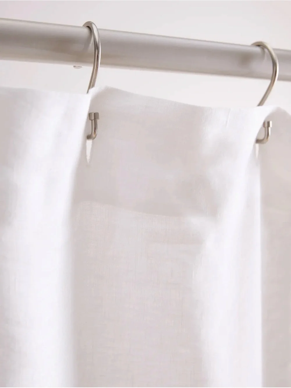 European Linen Soft White Shower Curtain 72x72 - Retail $52